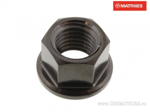 Гайка за задна пиньон Pro Bolt M12 x 1.50 mm неръждаема стомана A4 черна - BMW HP4 1000 