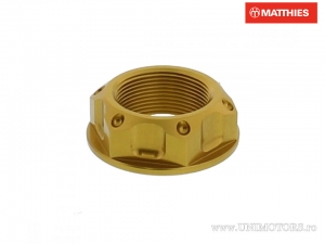 Гайка за капак Pro Bolt M22 x 1.00 mm алуминиева златна - Aprilia Dorsoduro 750 SMV / Pegaso 650 ie 