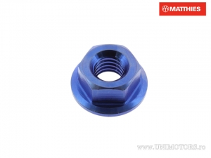 Гайка с втулка Pro Bolt M6 x 1.00 mm титаниево синя - JM