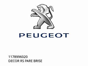 ДЕКОР RS ПАРЕ БРИЗ - 1178996020 - Peugeot