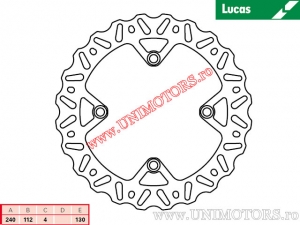 Диск заден спирачен MST440EC ригиден - Lucas TRW