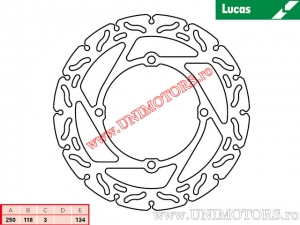 Диск преден спирачен MST304RAC за състезателни мотоциклети - Lucas TRW