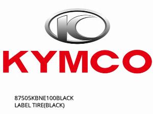 ЕТИКЕТ ГУМА(ЧЕРНА) - 87505KBNE100BLACK - Kymco