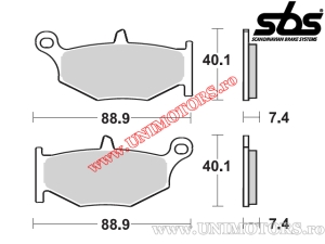 Задни накладки за спирачки - SBS 833HF (керамични) - (SBS)