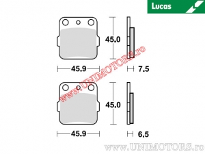 Задни спирачни накладки - MCB538SI синтеровани SI - Lucas TRW