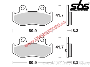 Задни спирачни накладки - SBS 174CT (карбонова технология) - (SBS)