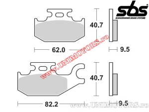 Задни спирачни накладки - SBS 196HF (керамични) - (SBS)