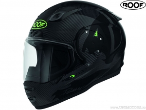 Каска мотоциклет Roof RO200 Carbon Panther Black-Green Fluo (черно-зелено флуо) - Roof