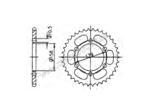 Комплект верига Aprilia ETV 1000 CapoNord ('01-'09) - (DID / JT / Sunstar)