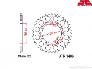 Комплект верига - Kawasaki GPX400 R (ZX400F) (японски вариант) - DID / JT