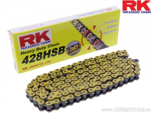 Лант тежък дълготраен RK галвен 428 HSB / 142 - Aprilia RX 125 4T ABS / FBMondial HPS 125 i CB / Malagu