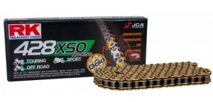 Лант RK X-Ring златен GB428 XSO / 142 - Aprilia RX 125 4T / FBMondial HPS 125 i / SMX 125 i / Malaguti XTM 125 Enduro 