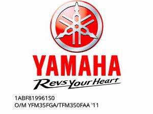 О/М YFM35FGA/TFM350FAA \'11 - 1ABF819961S0 - Ямаха