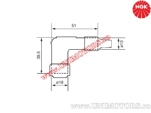 Пипа свещ LB05E - (NGK)