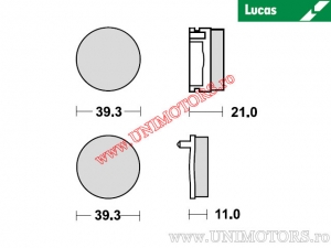 Предна спирачна накладка - MCB504 органични - Lucas TRW