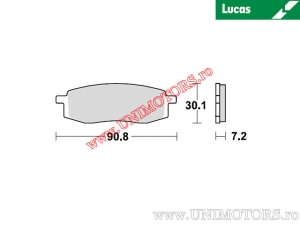 Предна спирачна накладка - MCB549 органична - Lucas TRW