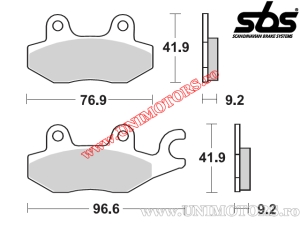 Предна спирачна накладка - SBS 119CT (карбонова технология) - (SBS)