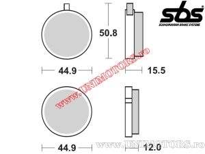 Предна спирачна накладка - SBS 500HF (керамични) - (SBS)