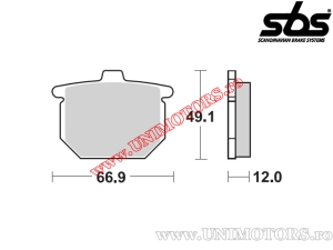 Предна спирачна накладка - SBS 508HF (керамични) - (SBS)