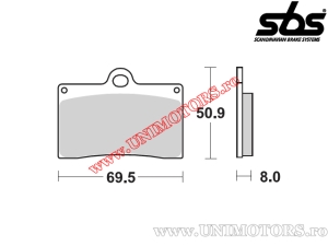 Предна спирачна накладка - SBS 566HF (керамични) - (SBS)