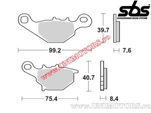 Предна спирачна накладка - SBS 702HF (керамични) - (SBS)