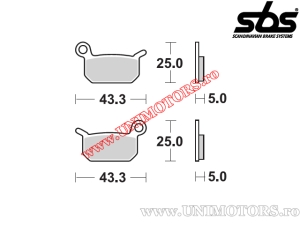 Предна спирачна накладка - SBS 794SI (метални / синтеровани) - (SBS)