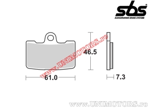 Предна спирачна накладка - SBS 856HS (метални / синтеровани) - (SBS)