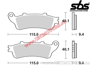 Предни накладки за спирачки - SBS 147CT (карбонова технология) - (SBS)