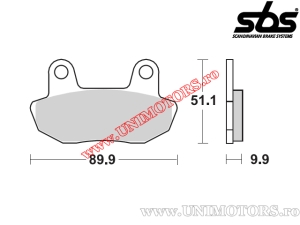 Предни накладки за спирачки - SBS 561HF (керамични) - (SBS)