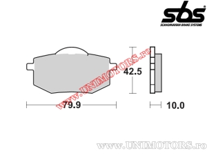 Предни спирачни накладки - SBS 616HF (керамични) - (SBS)