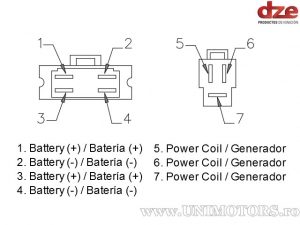 Реле за зареждане Honda CX 650 / GL500 / GL650 / VF Sabre / VF Magna / VF Interceptor / VT500C / VT700C Shadow - 