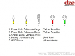 Реле на зареждане Ducati Supersport 400 / 600 / 748 / 750 / 851 / 888 / 900 ST2 / 900 SSR / SS / Monster 900 / 90