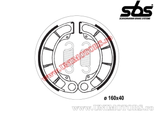 Спирачен заден саботаж - 160x40мм SBS 2059 - (SBS)