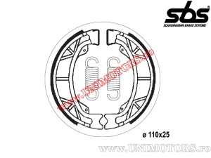 Спирачна накладка задна - 110x25мм SBS 2012 - (SBS)