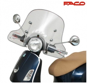 Средно прозрачно предно стъкло - Vespa Granturismo / GT / GTS / GTS Touring / Super GTS 125-200-250-2