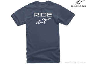 Тениска за каране Ride 2.0 Tee (морско синьо/бяло) - Alpinestars