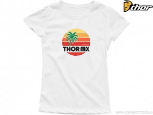 Тениска за мотоциклети Casual Youth (детски) Girl'S California Dreamin Tee (бяла) - Thor