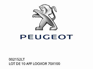 10 DARAB AFF LOOXOR 70X100 - 002152LT - Peugeot