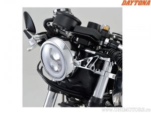 120mm Chrome LED Tail Light with Two Side Mounting Points - Daytona