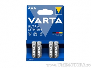 AAA Ultra Lithium 1.5V elem blister készlet 4db - Varta