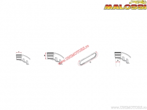 Aandrijfriem X K (13x6,5x1056mm / 30°) - Piaggio Bravo 50 AIR 2T ('73-'98) / Bravo 50 AIR 2T E1 ('99-'01) - Malossi