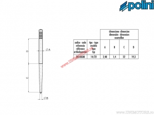 AC carburetor CP (tip 14/22) - Polini