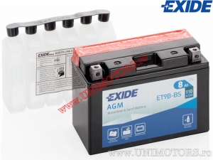 Accumulator - Exide YT9B-BS 12V 8Ah