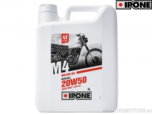 Aceite de motor M4 20W50 4T 4L - Ipone