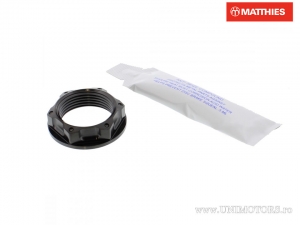 Achsmutter M25 x 1.50 mm x 30 mm schwarz Titan - Aprilia Caponord 1200 ABS / Moto Guzzi Griso 1100 ie / Suzuki SV 1000 - JM