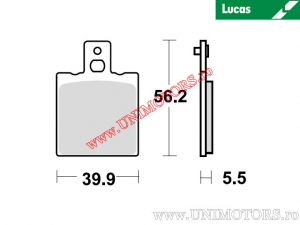 Achterremblokken - MCB553 organisch - Lucas TRW