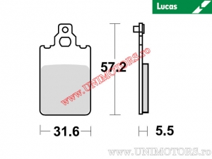 Achterremblokken - MCB578 organisch - Lucas TRW