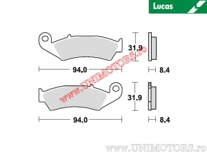 Achterremblokken - MCB594 organisch - Lucas TRW