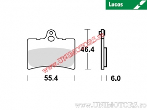 Achterremblokken - MCB649 organisch - Lucas TRW