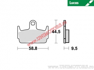 Achterremblokken - MCB686 organisch - Lucas TRW